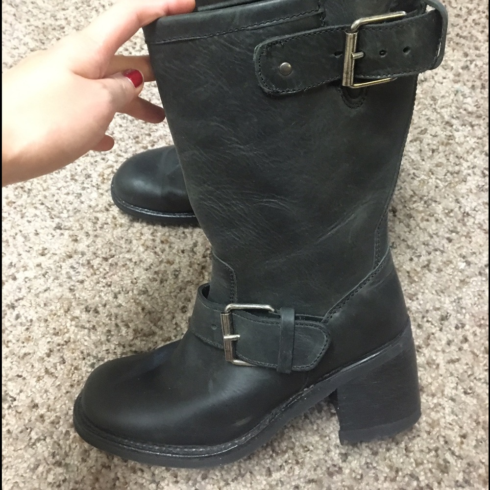 New ASH genUine leather calf boots